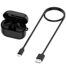  Samsung Galaxy Buds 3 Tr&aring;dl&ouml;st Laddningsfodral Svart - Teknikhallen.se