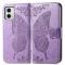  Motorola Moto G73 5G Fodral Butterfly Lila - Teknikhallen.se