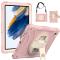  Galaxy Tab A8 Skal Hybrid Shockproof Kickstand Rosa - Teknikhallen.se