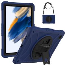  Galaxy Tab A8 Skal Hybrid Shockproof Kickstand M&ouml;rk Bl&aring; - Teknikhallen.se