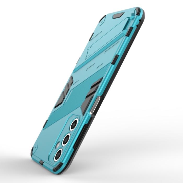 Bild 4,  Samsung Galaxy A24 5G Skal Hybrid Kickstand Blå - Teknikhallen.se