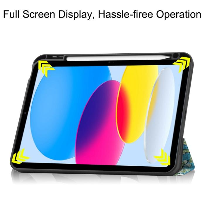 Bild 4,  iPad 11 2025 / 10.9 2022 Fodral Tri-Fold Pennhållare - Teknikhallen.se