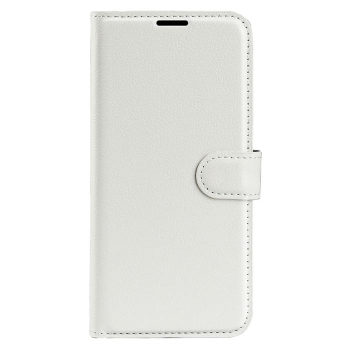 Bild 5,  Samsung Galaxy S23 Ultra Fodral Litchi Läder Vit - Teknikhallen.se