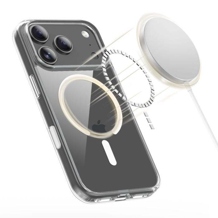Bild 5, Tech-Protect Tech-Protect iPhone 17 Pro Max Skal MagSafe FlexAir Hybrid Clear - Teknikhallen.se