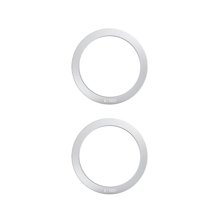 Bild 2, Tech-Protect Tech-Protect 2-PACK Magnetisk MagSafe Ring Silver - Teknikhallen.se
