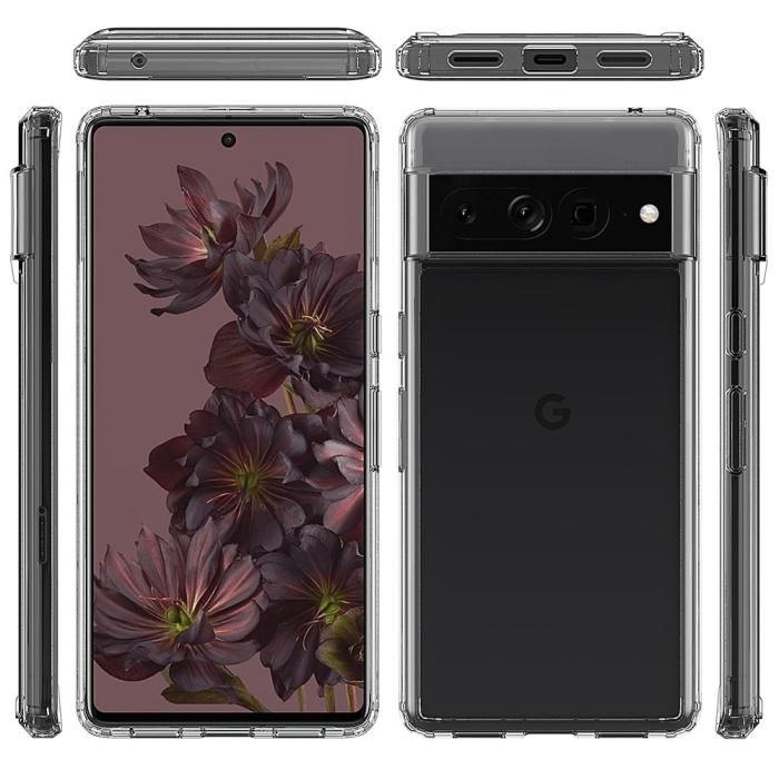 Bild 6,  Google Pixel 7 Pro Skal Akryl/TPU Transparent - Teknikhallen.se