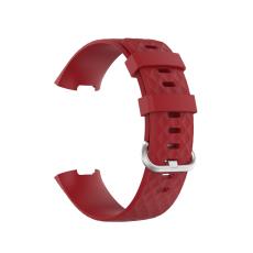  Armband Fitbit Charge 3 / 4 R&ouml;d - Teknikhallen.se