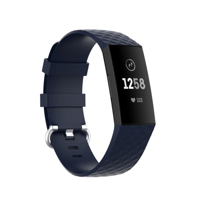 Bild 5,  Armband Fitbit Charge 3 / 4 Navy Blue - Teknikhallen.se