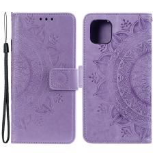  iPhone 13 Pro - Mandala L&auml;der Fodral - Lila - Teknikhallen.se
