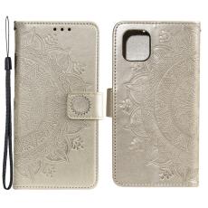  iPhone 13 Pro - Mandala L&auml;der Fodral - Guld - Teknikhallen.se