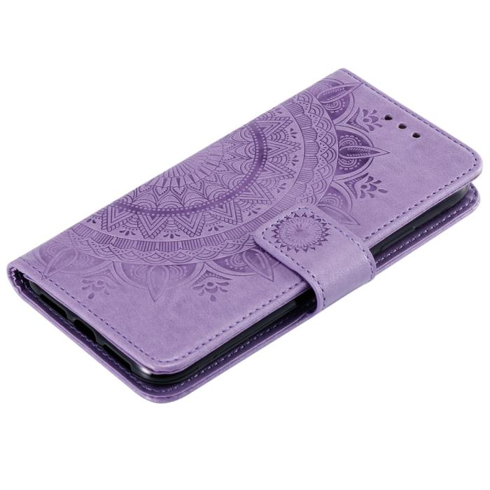 Bild 6,  iPhone 13 Pro - Mandala Läder Fodral - Lila - Teknikhallen.se