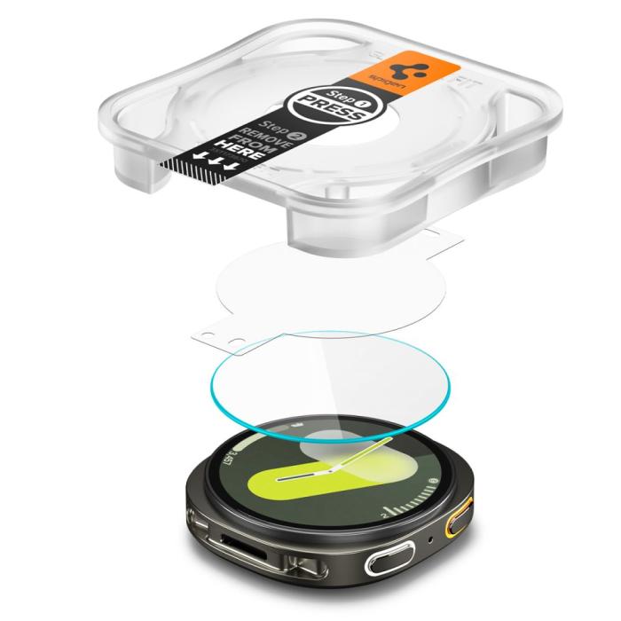 Bild 5, Spigen Spigen Galaxy Watch 8 40 mm 2-PACK Skärmskydd GLAS.tR 