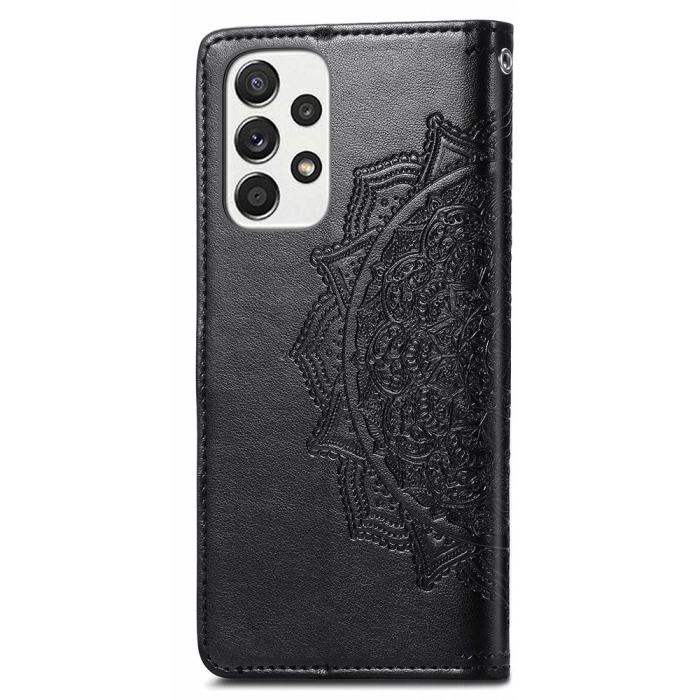 Bild 3,  Samsung Galaxy A53 5G Fodral Mandala Läder Svart - Teknikhallen.se