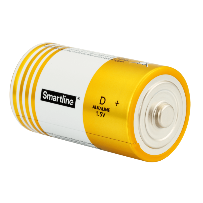 Bild 2, Smartline Smartline D LR20 1.5V Alkaliskt Batteri 2-pack - Teknikhallen.se