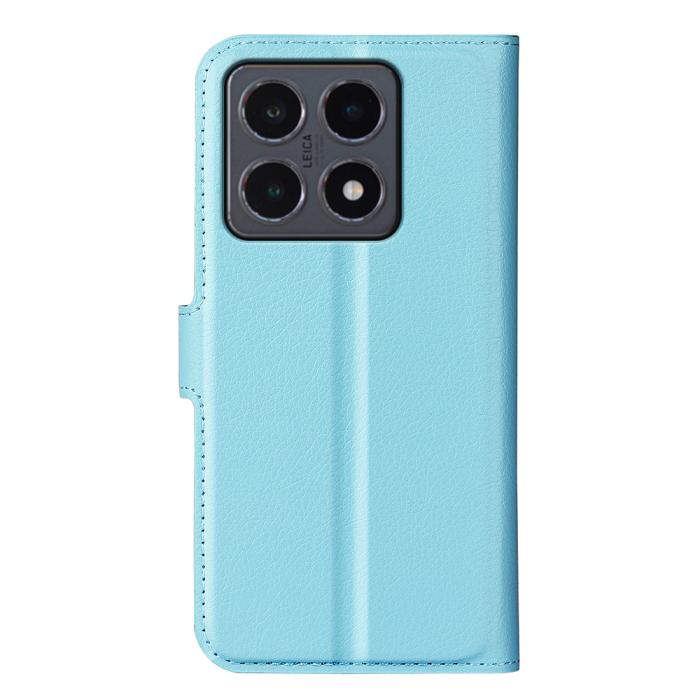 Bild 3,  Xiaomi 15T Fodral Litchi Läder Blå - Teknikhallen.se