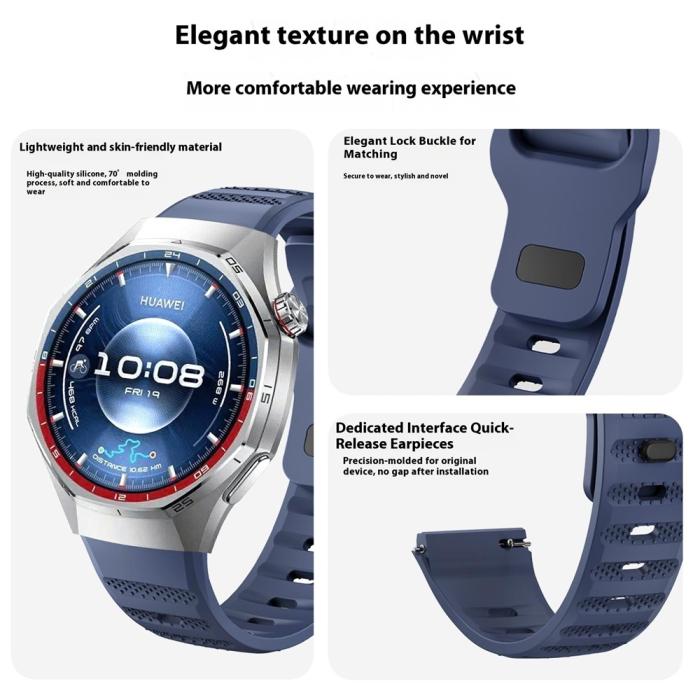 Bild 4,  Huawei Watch GT 6 Pro 46 mm Armband AeroSilicone Grön - Teknikhallen.se