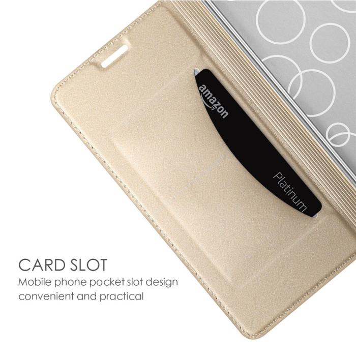 Bild 4,  OnePlus Nord 5 5G Fodral Flip Läder Guld - Teknikhallen.se