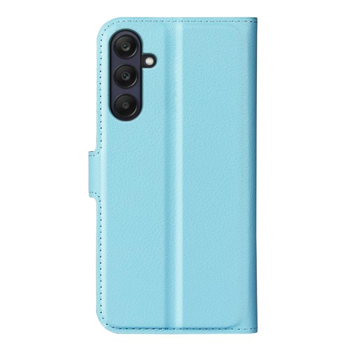 Bild 6,  Samsung Galaxy A16 / A26 5G Fodral Litchi Läder Textur Blå - Teknikhallen.se