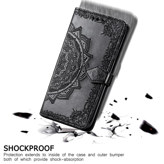 Bild 6,  Samsung Galaxy S21 FE Fodral Mandala Flower Svart - Teknikhallen.se