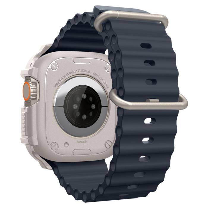 Bild 4, Spigen Spigen Apple Watch Ultra 49 mm Skal Rugged Armor Dune Beige - Teknikhallen.se