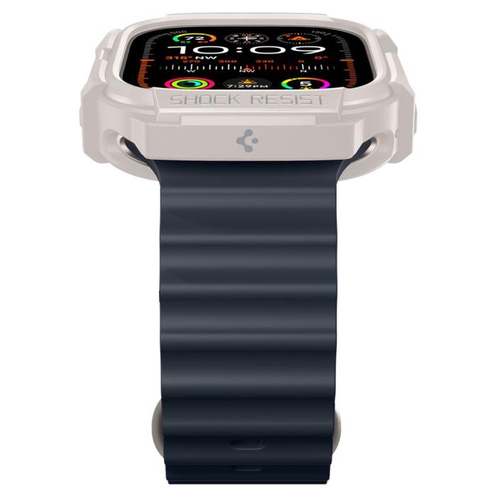 Bild 5, Spigen Spigen Apple Watch Ultra 49 mm Skal Rugged Armor Dune Beige - Teknikhallen.se