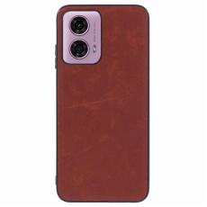  Motorola Moto G04 4G/G24 4G Retro L&auml;der Skal Brun - Teknikhallen.se