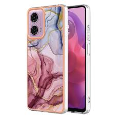  Motorola Moto G04 4G/G24 4G Marmor Skal Ros&eacute;guld - Teknikhallen.se