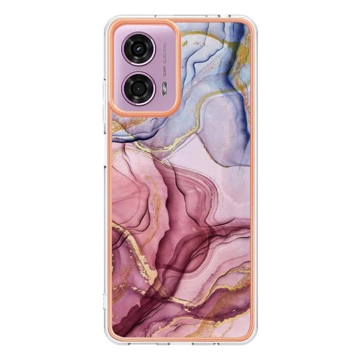 Bild 2,  Motorola Moto G04 4G/G24 4G Marmor Skal Roséguld - Teknikhallen.se