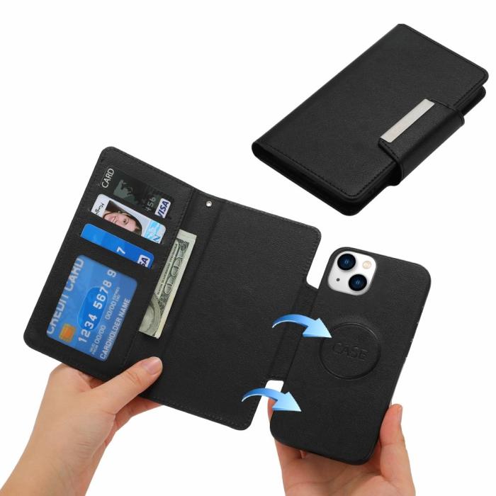 Bild 4,  iPhone 15 Plus 2in1 Magnet Fodral Svart - Teknikhallen.se