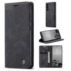 CASEME CASEME Samsung Galaxy S23 Fodral Flip L&auml;der Svart - Teknikhallen.se