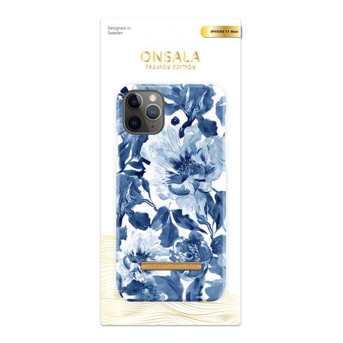 Bild 2, Onsala ONSALA iPhone 11 Pro Max Mobilskal Soft Indigo Peony - Teknikhallen.se