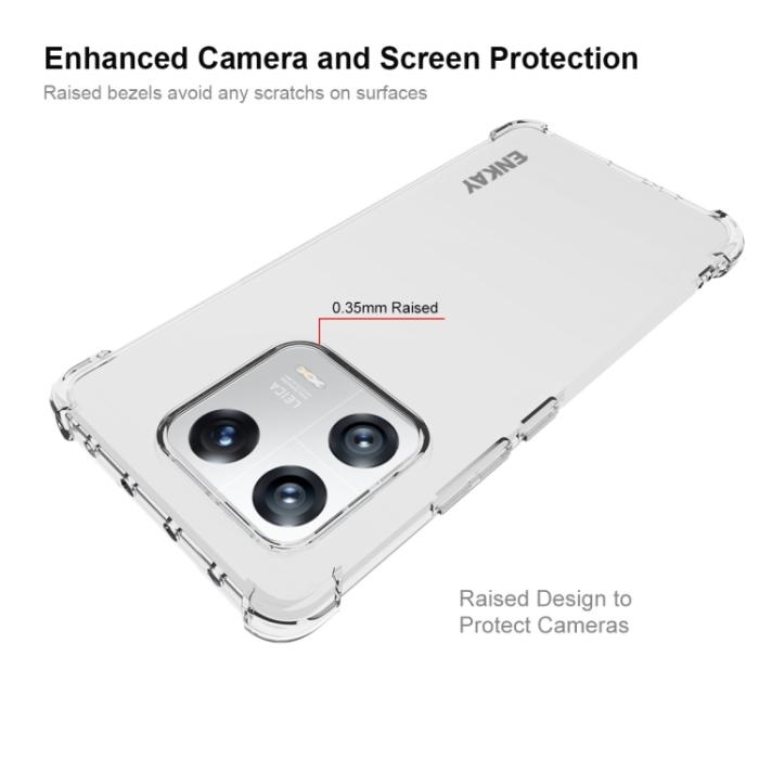 Bild 5, ENKAY ENKAY Xiaomi 13 Pro 5G Skal Shockproof TPU Transparent - Teknikhallen.se