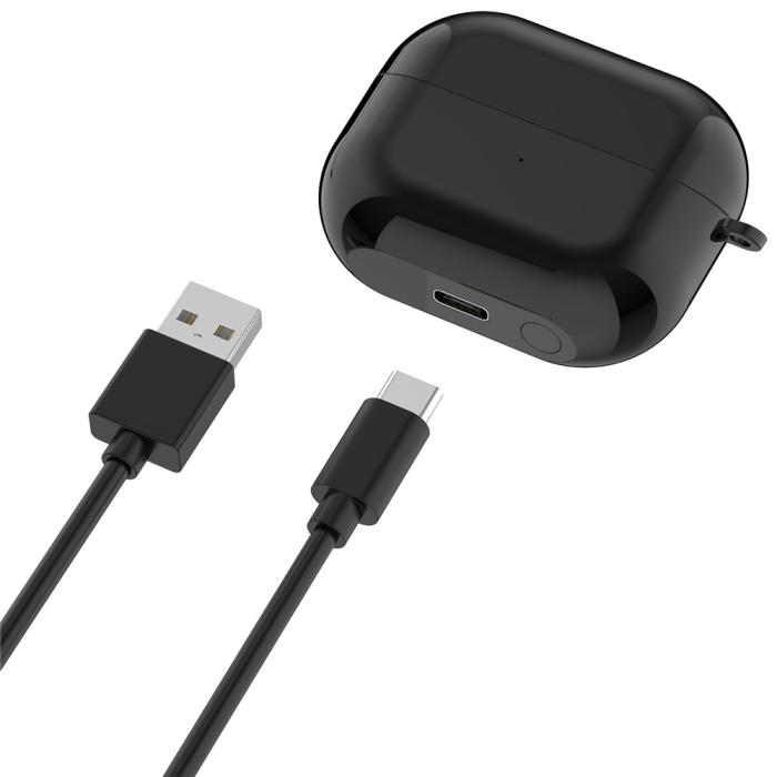 Bild 4,  Samsung Galaxy Buds 3 Trådlöst Laddningsfodral Svart - Teknikhallen.se