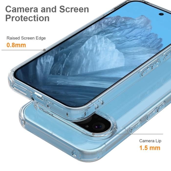 Bild 4,  Google Pixel 9 Pro XL Skal Shockproof TPU/Akryl Transparent - Teknikhallen.se