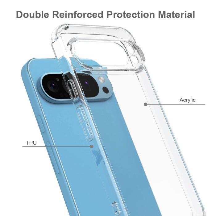 Bild 5,  Google Pixel 9 Pro XL Skal Shockproof TPU/Akryl Transparent - Teknikhallen.se