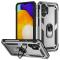  Samsung Galaxy A13 4G Skal Shockproof Ring Armor Silver - Teknikhallen.se