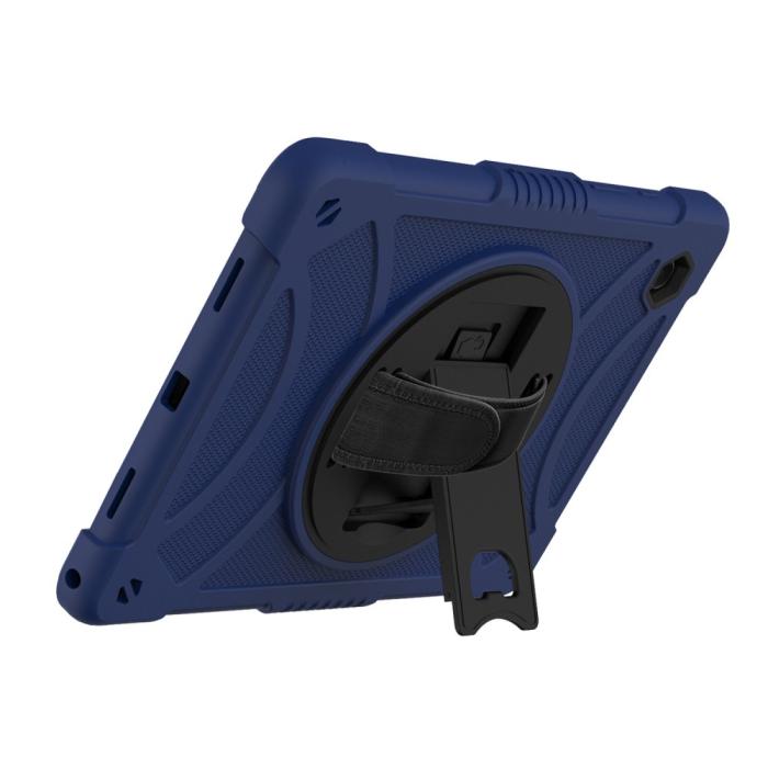 Bild 2,  Galaxy Tab A8 Skal Hybrid Shockproof Kickstand Mörk Blå - Teknikhallen.se