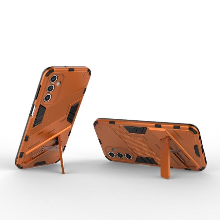 Bild 3,  Samsung Galaxy A24 5G Skal Hybrid Kickstand Orange - Teknikhallen.se
