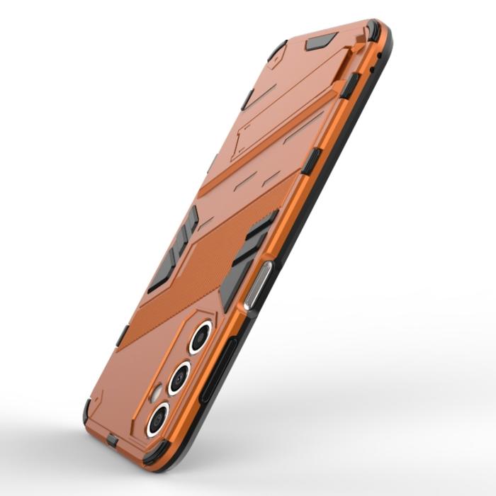 Bild 4,  Samsung Galaxy A24 5G Skal Hybrid Kickstand Orange - Teknikhallen.se