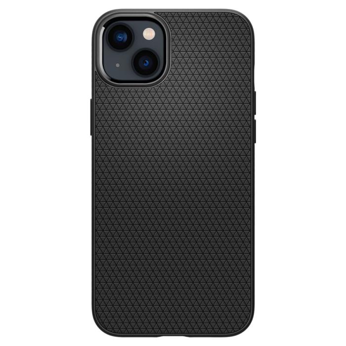Bild 2, Spigen Spigen iPhone 14 Skal Liquid Air Matt Svart - Teknikhallen.se