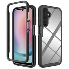  Samsung Galaxy A25 5G 360&deg; Shockproof Hybrid Skal Svart - Teknikhallen.se