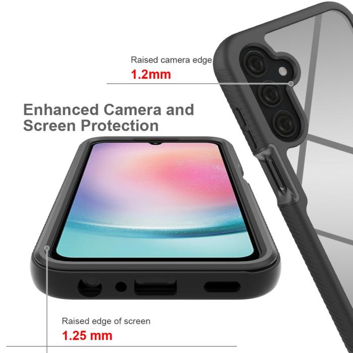 Bild 3,  Samsung Galaxy A25 5G 360° Shockproof Hybrid Skal Svart - Teknikhallen.se