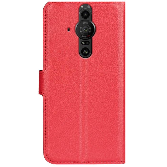 Bild 3,  Sony Xperia Pro-I Fodral Litchi Textur Röd - Teknikhallen.se