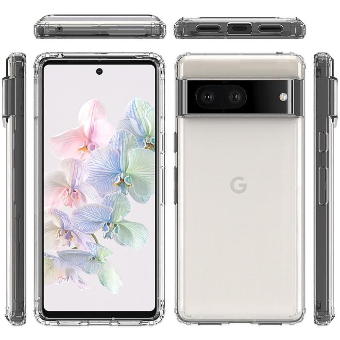Bild 6,  Google Pixel 7 Skal Akryl/TPU Transparent - Teknikhallen.se
