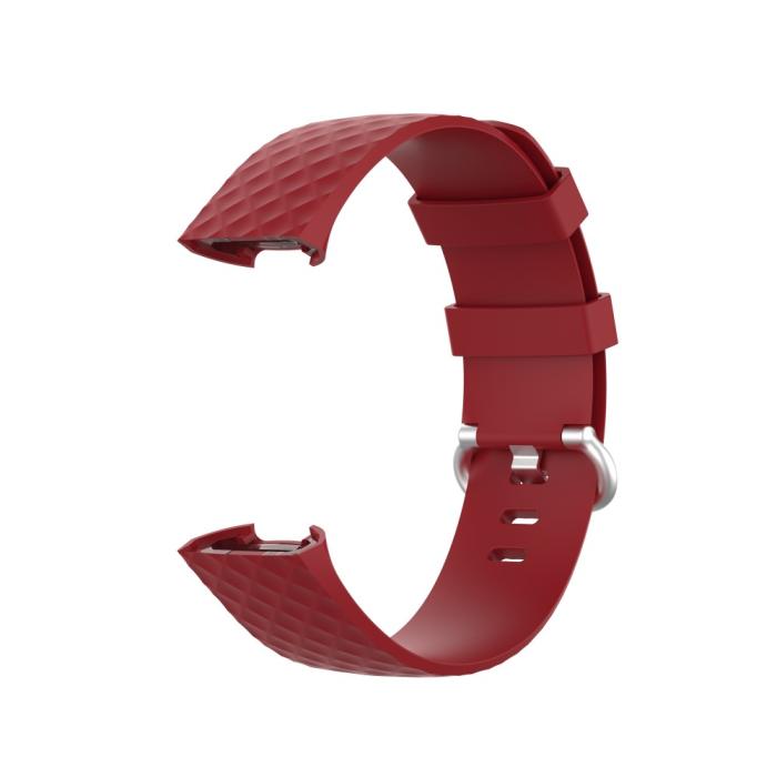 Bild 2,  Armband Fitbit Charge 3 / 4 Röd - Teknikhallen.se