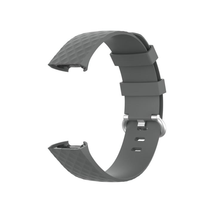 Bild 2,  Armband Fitbit Charge 3 / 4 Grå - Teknikhallen.se