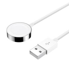 JOYROOM Joyroom Apple Watch Tr&aring;dl&ouml;s Qi Laddare 1.2m - Vit - Teknikhallen.se