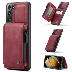 CASEME Samsung Galaxy S21 Plus - CASEME Skal med Pl&aring;nboksfunktion - R&ouml;d - Teknikhallen.se