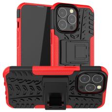  iPhone 13 Pro - Ultimata St&ouml;tt&aring;liga Skalet med St&ouml;d - R&ouml;d - Teknikhallen.se