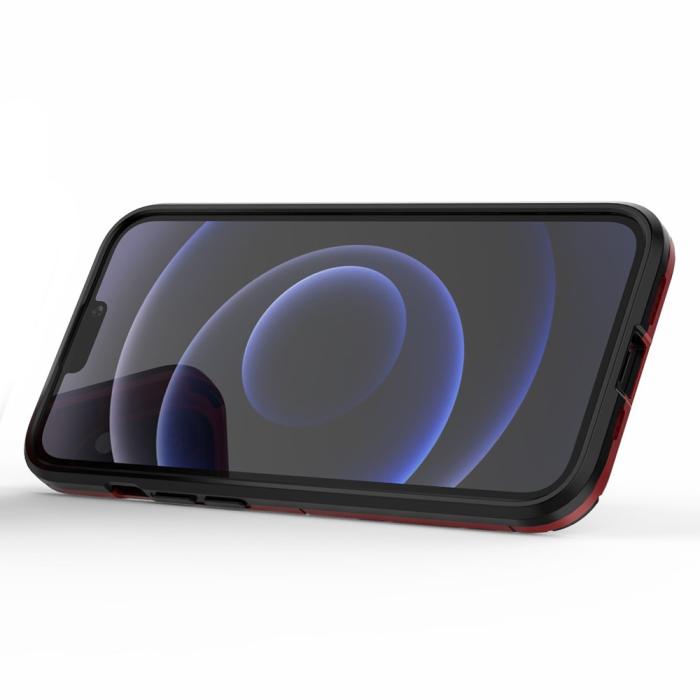 Bild 3,  iPhone 13 Pro - Hybrid Armor Ring Skal - Röd - Teknikhallen.se